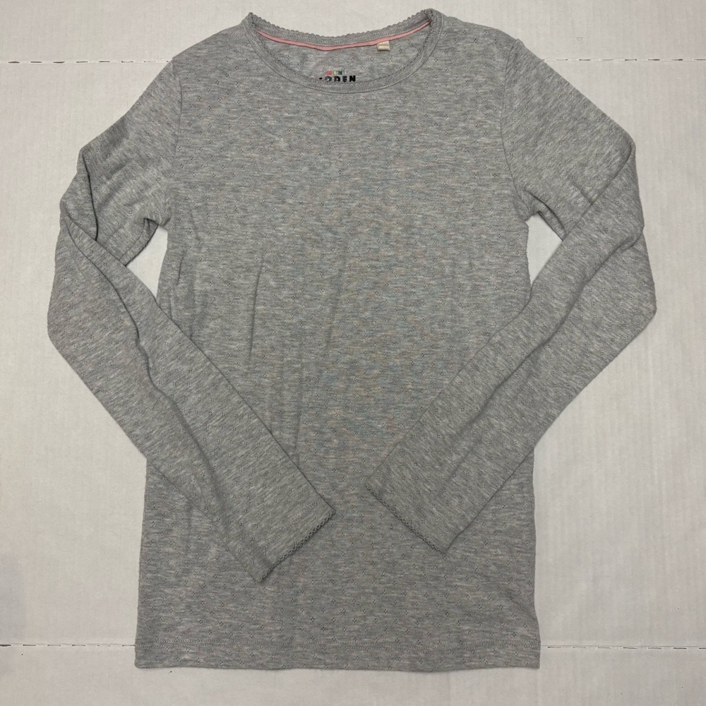Mini Boden pointelle long sleeve t shirt, size 11-12Y